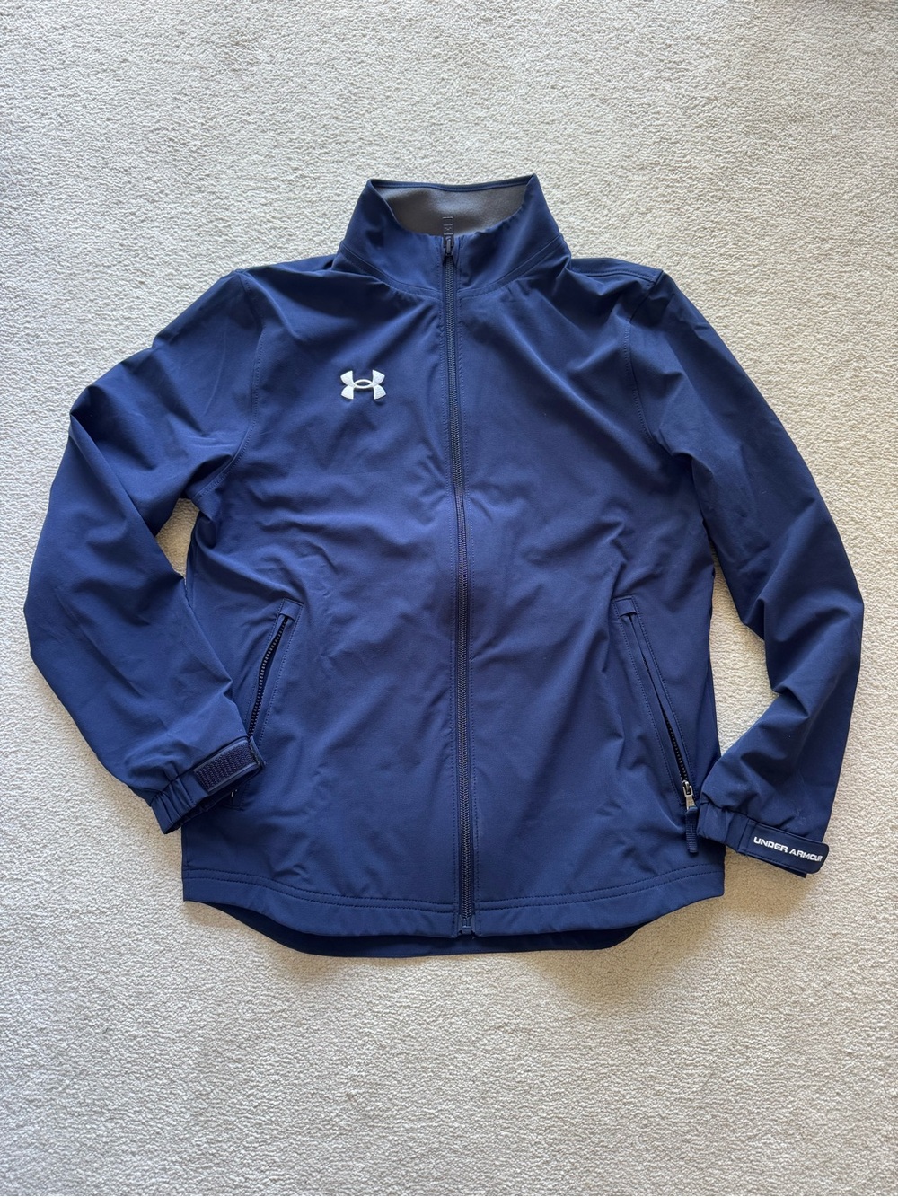 Under Armour Navy Hockey warm up jacket Boys M